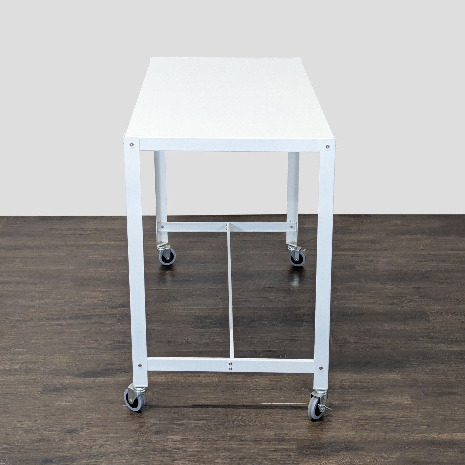 CB2 Go Kart White Modern Rolling Desk  - image-5