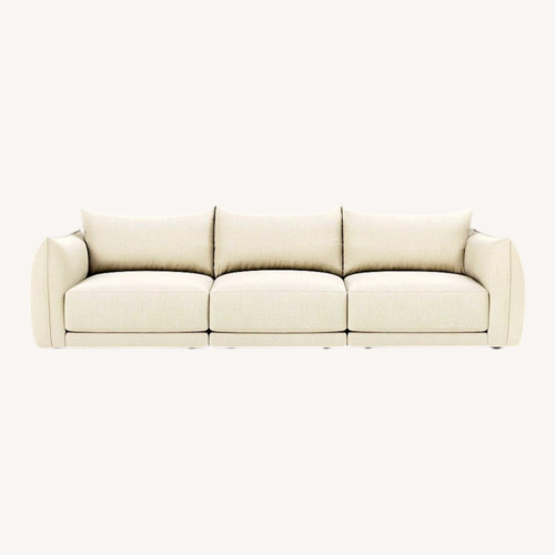 Used Maiden Home 3-Seat Sofa in White Upholstery for sale on AptDeco