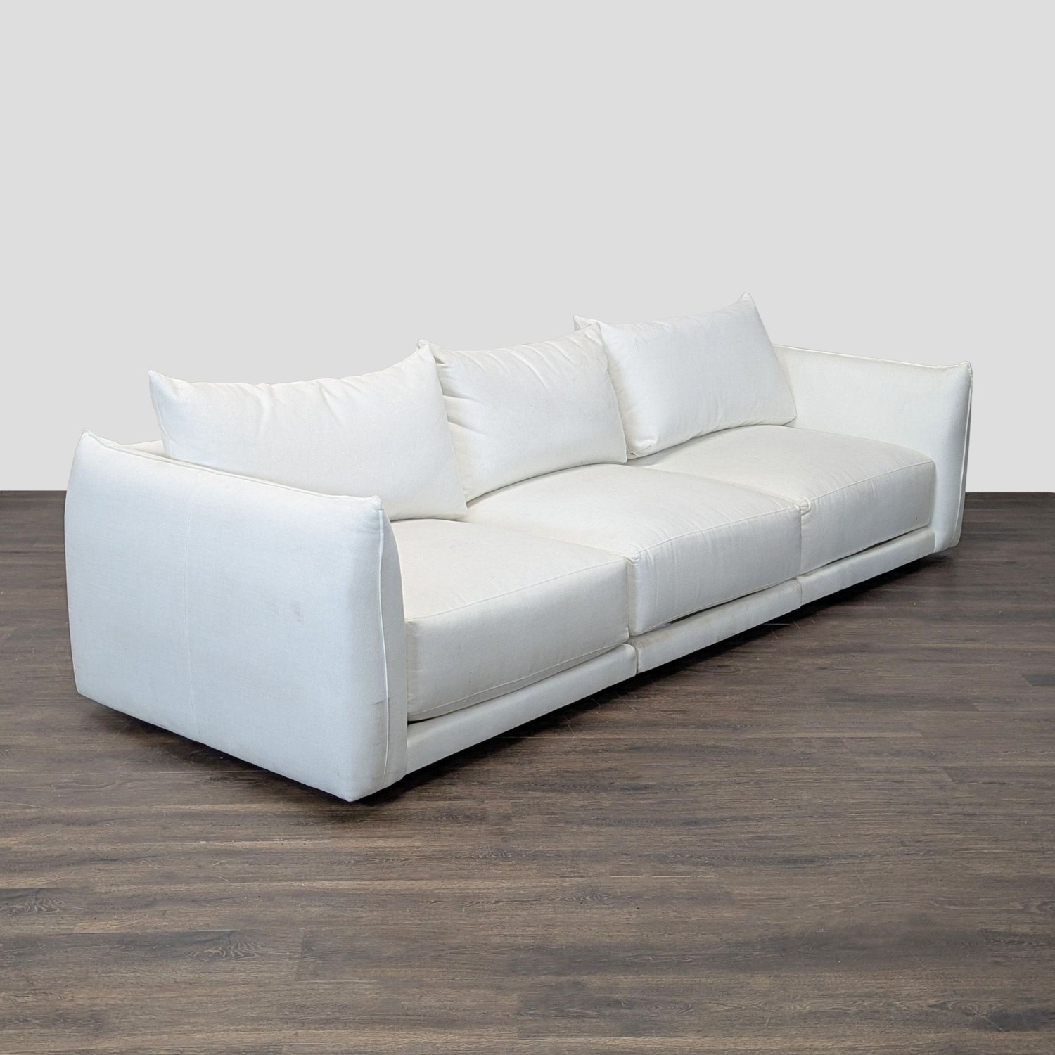 Maiden Home 3-Seat Sofa in White Upholstery - image-9