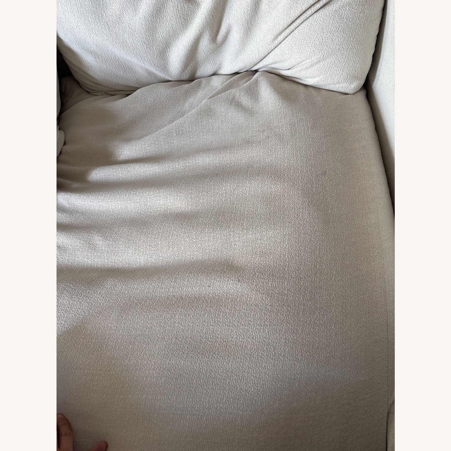 Valyou Furniture White Fabric 2 Piece Sectional - image-4