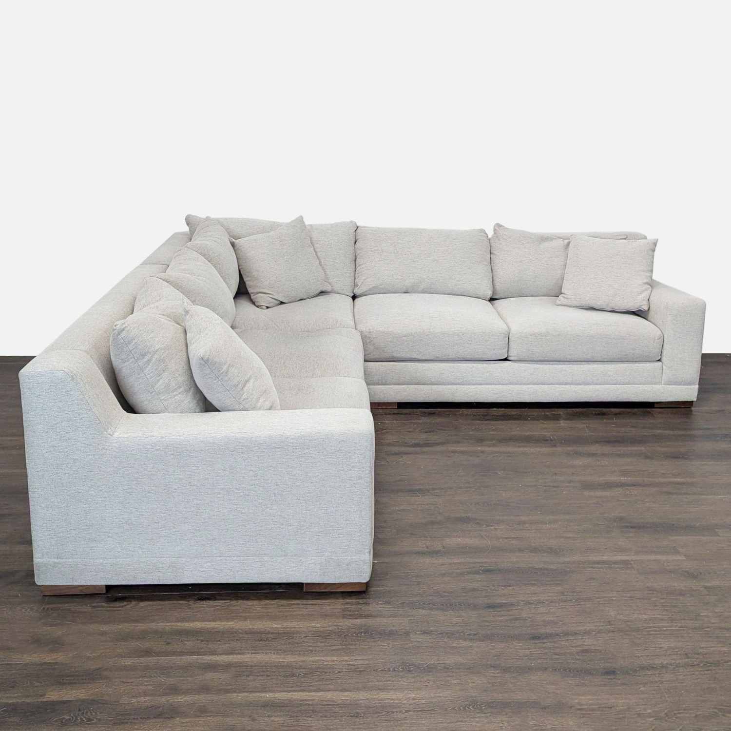 Living Spaces Everett II Modern L-Shaped Sectional - image-9