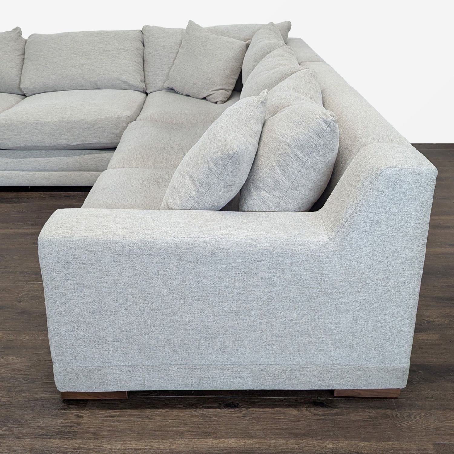Living Spaces Everett II Modern L-Shaped Sectional - image-7