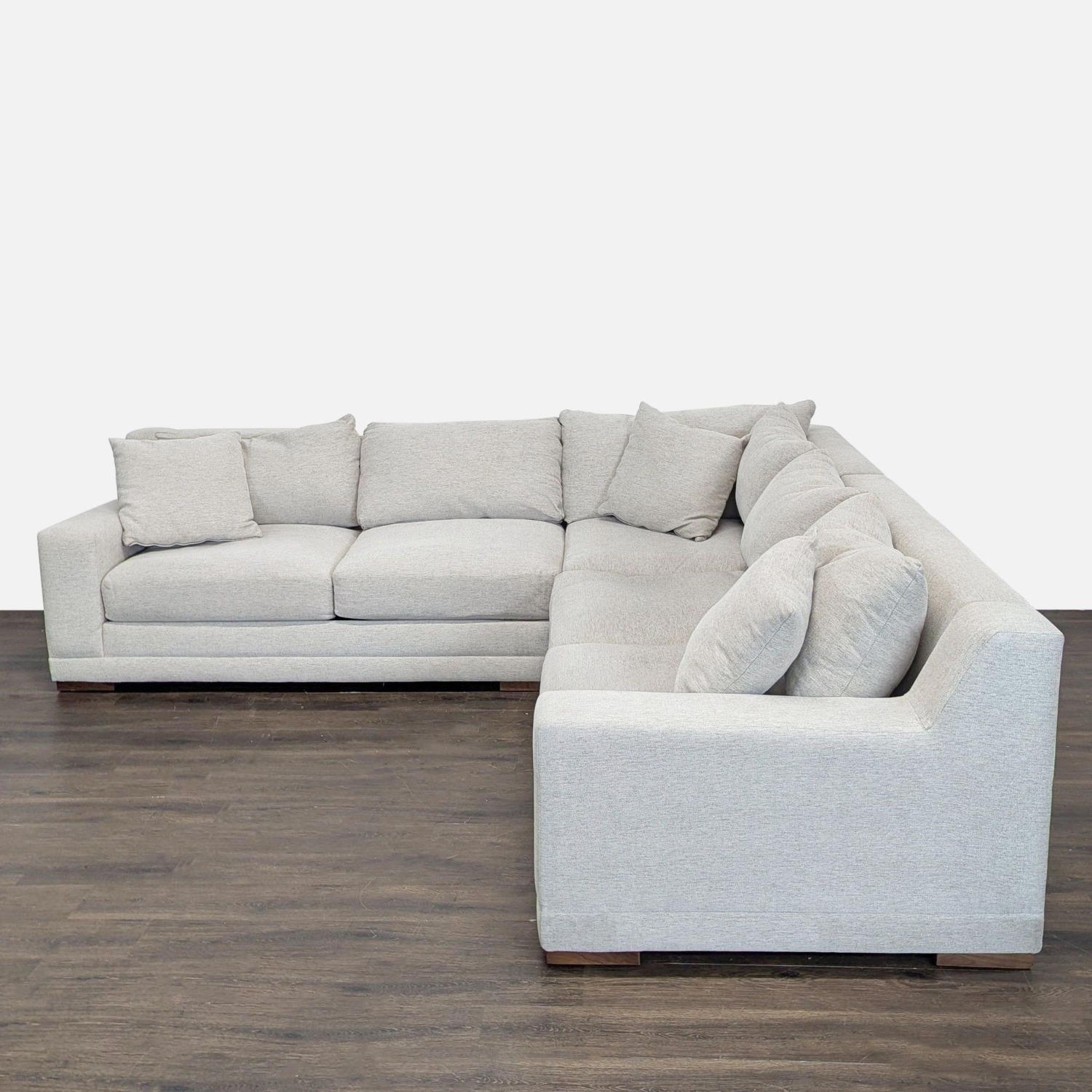 Living Spaces Everett II Modern L-Shaped Sectional - image-8