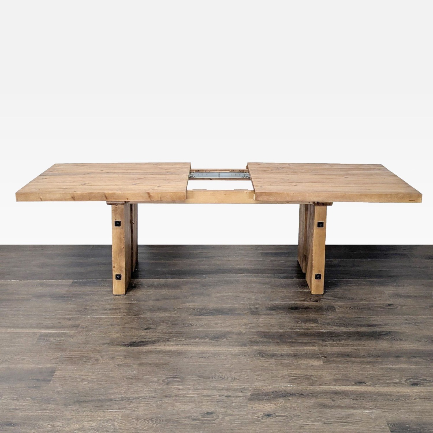 Pottery Barn Rustic Extendable Dining Table - image-5