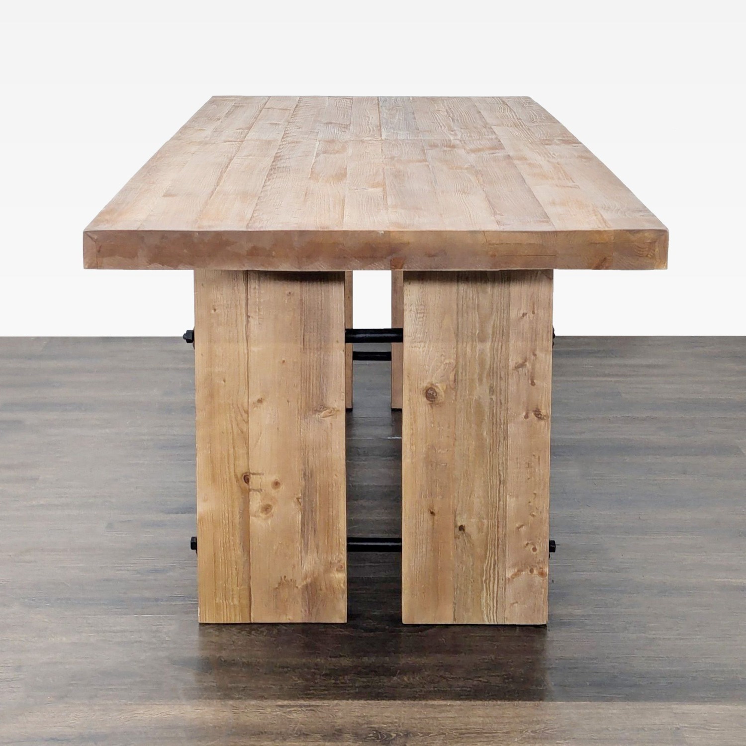 Pottery Barn Rustic Extendable Dining Table - image-7