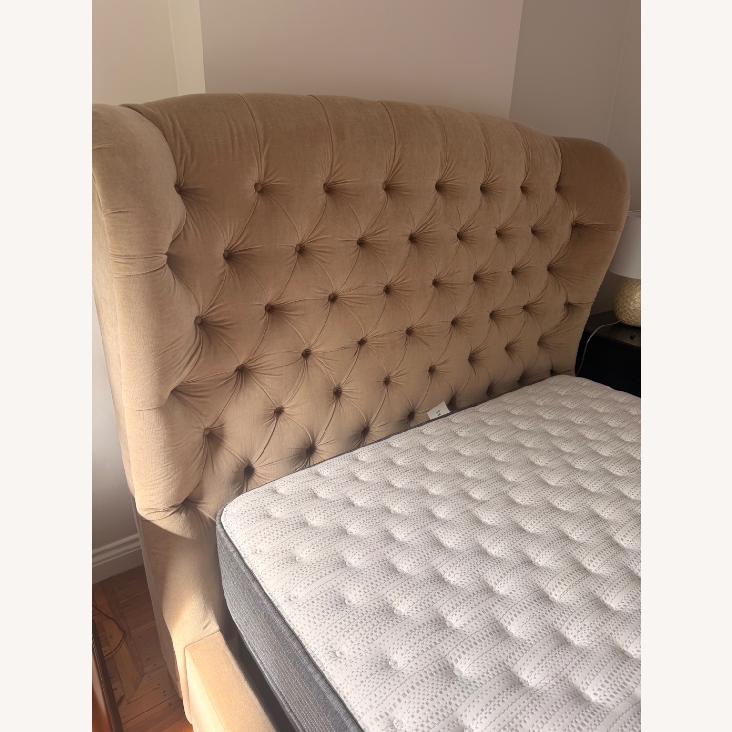 Arhaus Tufted Natural Fabric Queen Bed - image-7