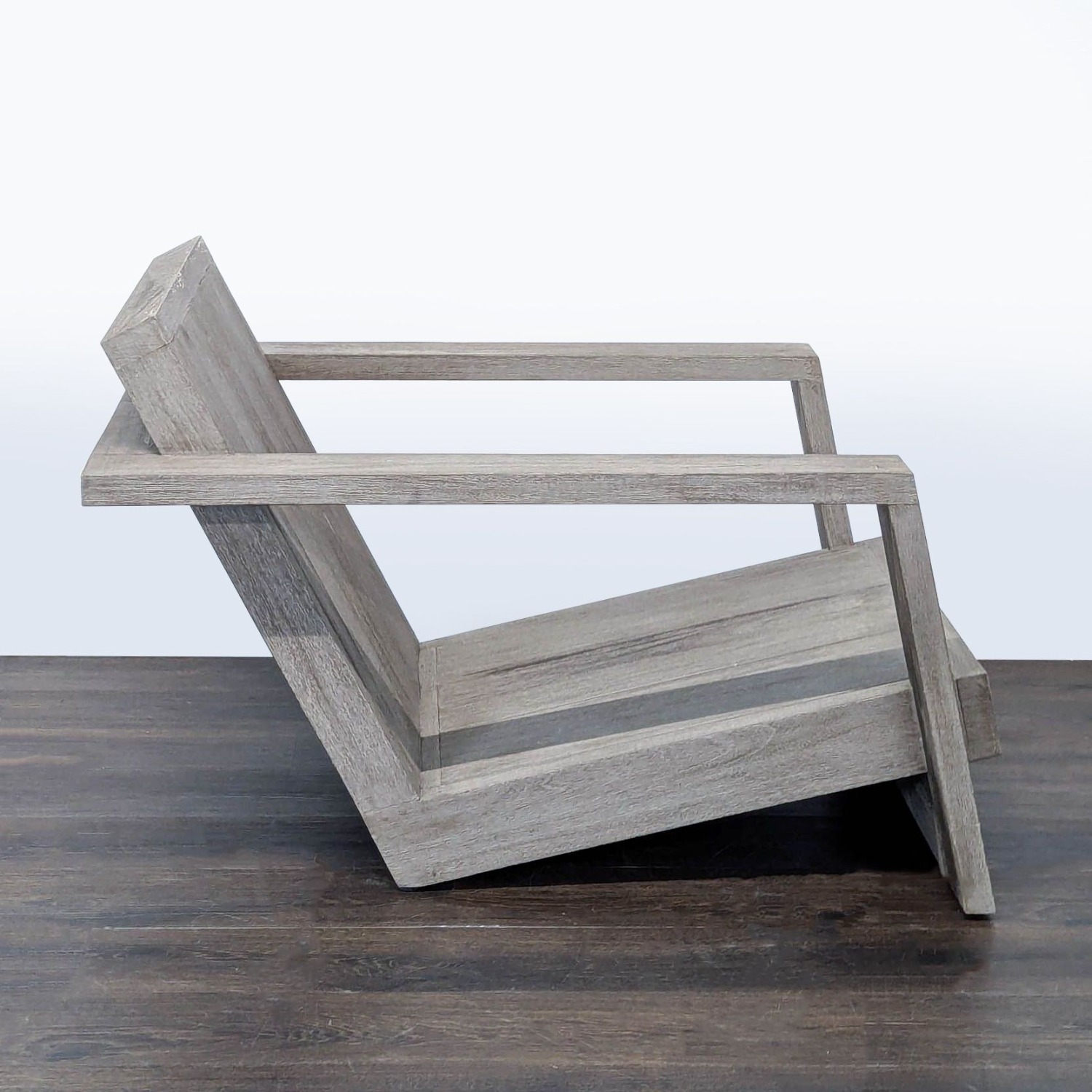 Restoration Hardware Weathered Teak Chair - image-7