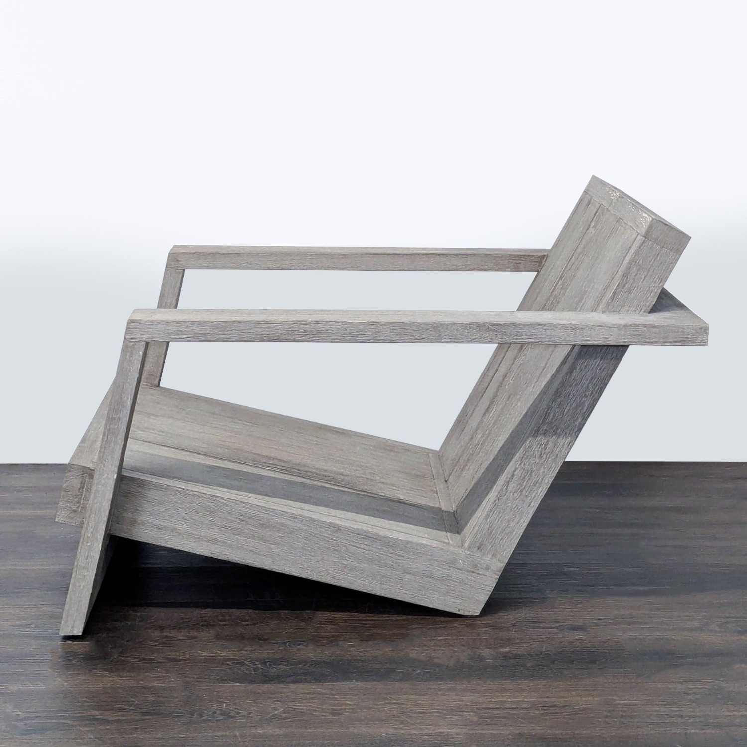 Restoration Hardware Weathered Teak Chair - image-3