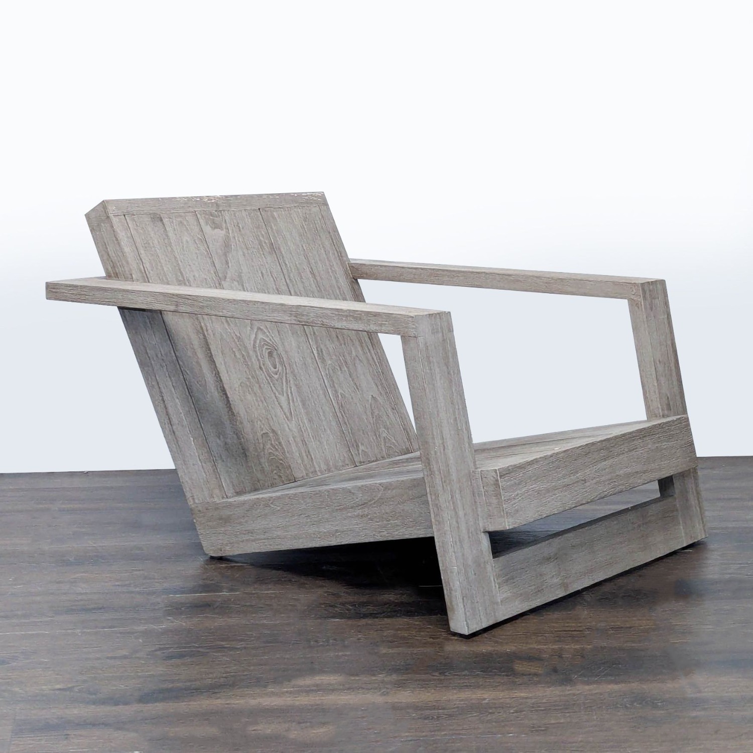 Restoration Hardware Weathered Teak Chair - image-5