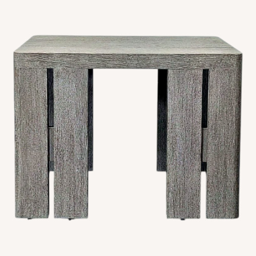Used Restoration Hardware Matira Modern Gray Wood Table for sale on AptDeco