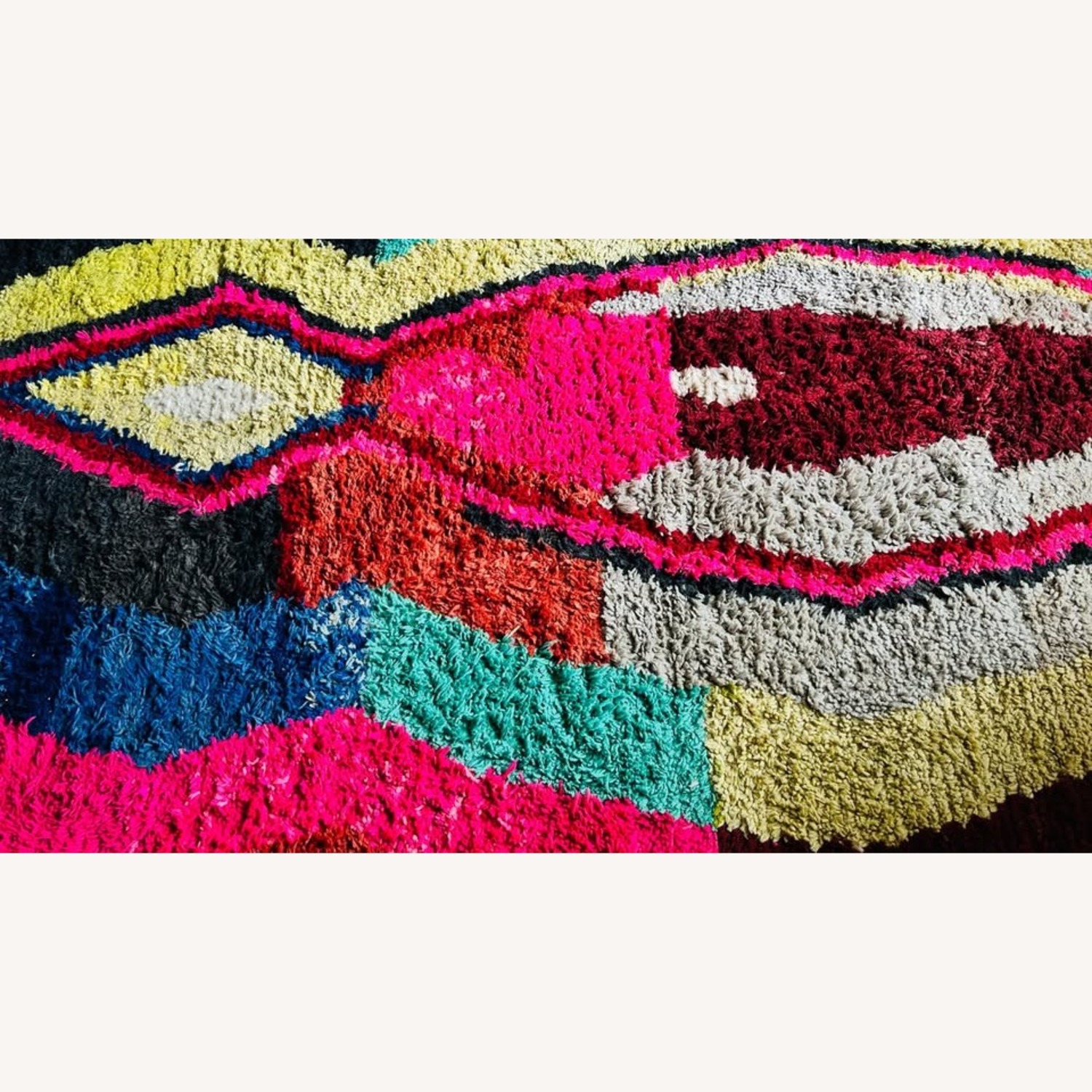 Handmade Berber Moroccan Wool Area Rug 6' x 8' - image-3