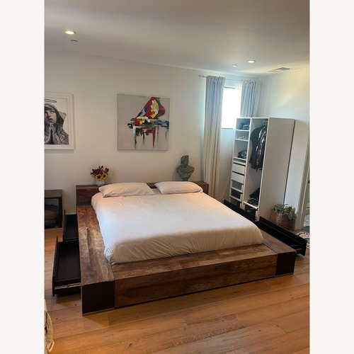 Used Environment Furniture Edge Queen Size Bed Frame for sale on AptDeco