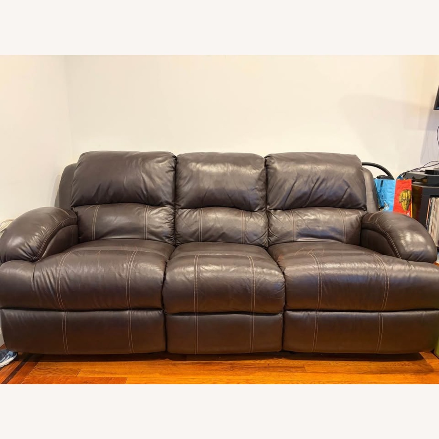 Leather Recliner Couch - image-2