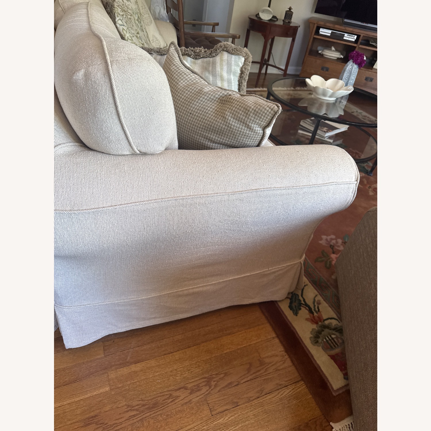 Slip Covered Sofa  - image-3