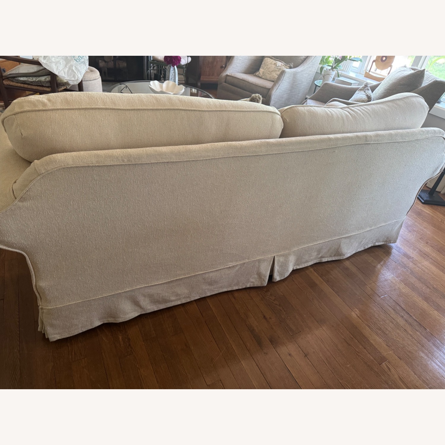 Slip Covered Sofa  - image-2
