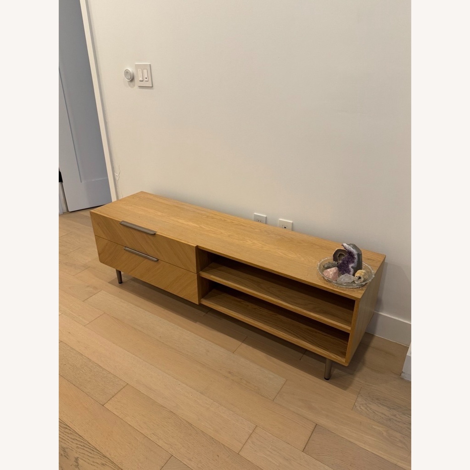 Article Nera 63" Low Media Unit - Oak - image-2