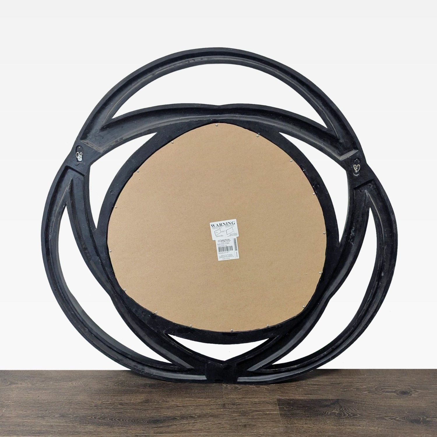 Coaster Silver/Black Contemporary Mirror - image-3
