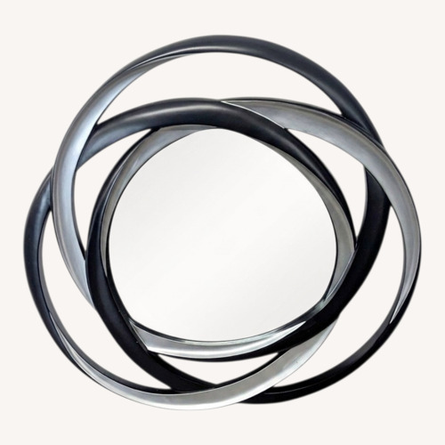 Used Coaster Silver/Black Contemporary Mirror for sale on AptDeco