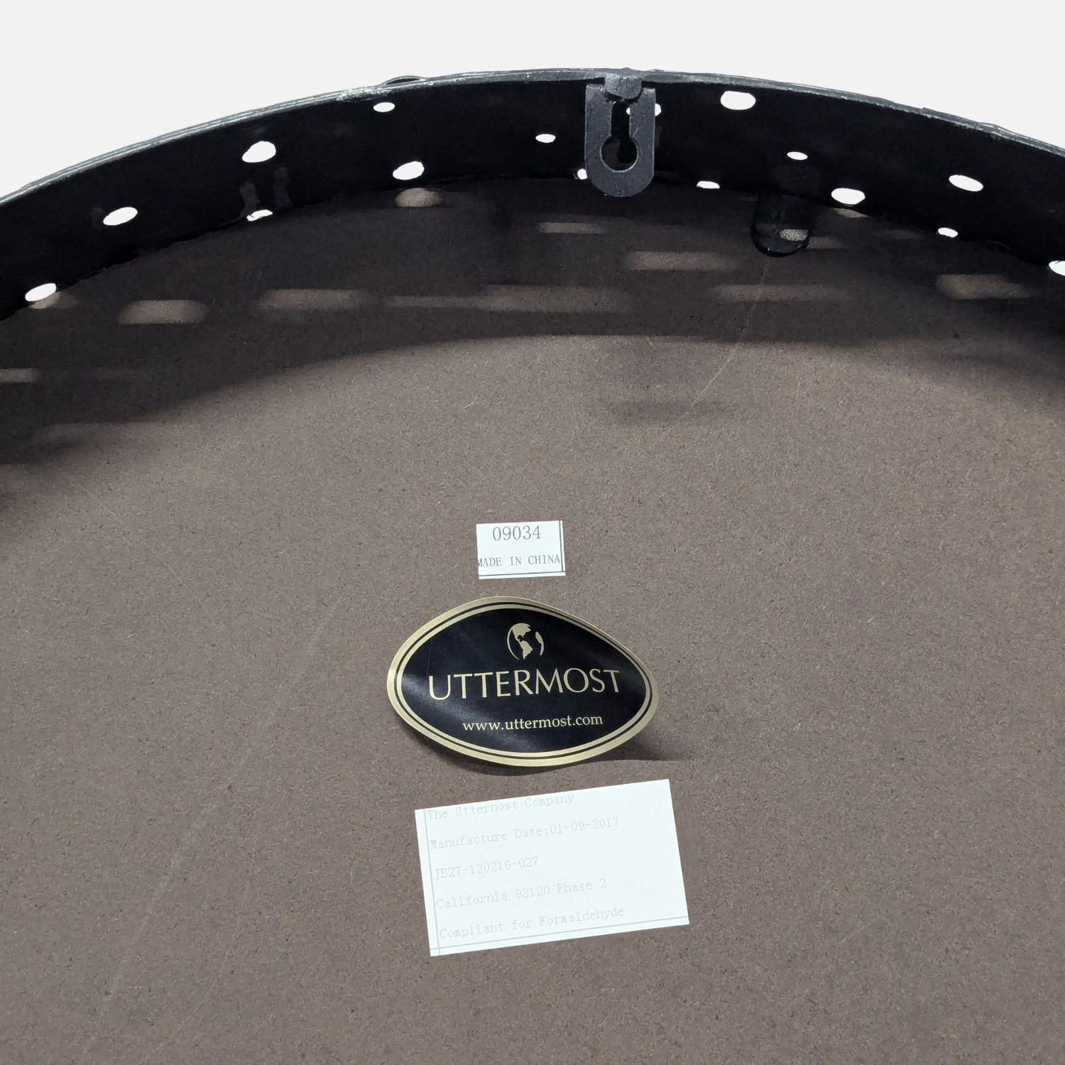 Uttermost Nova Round Metal Mirror - image-2