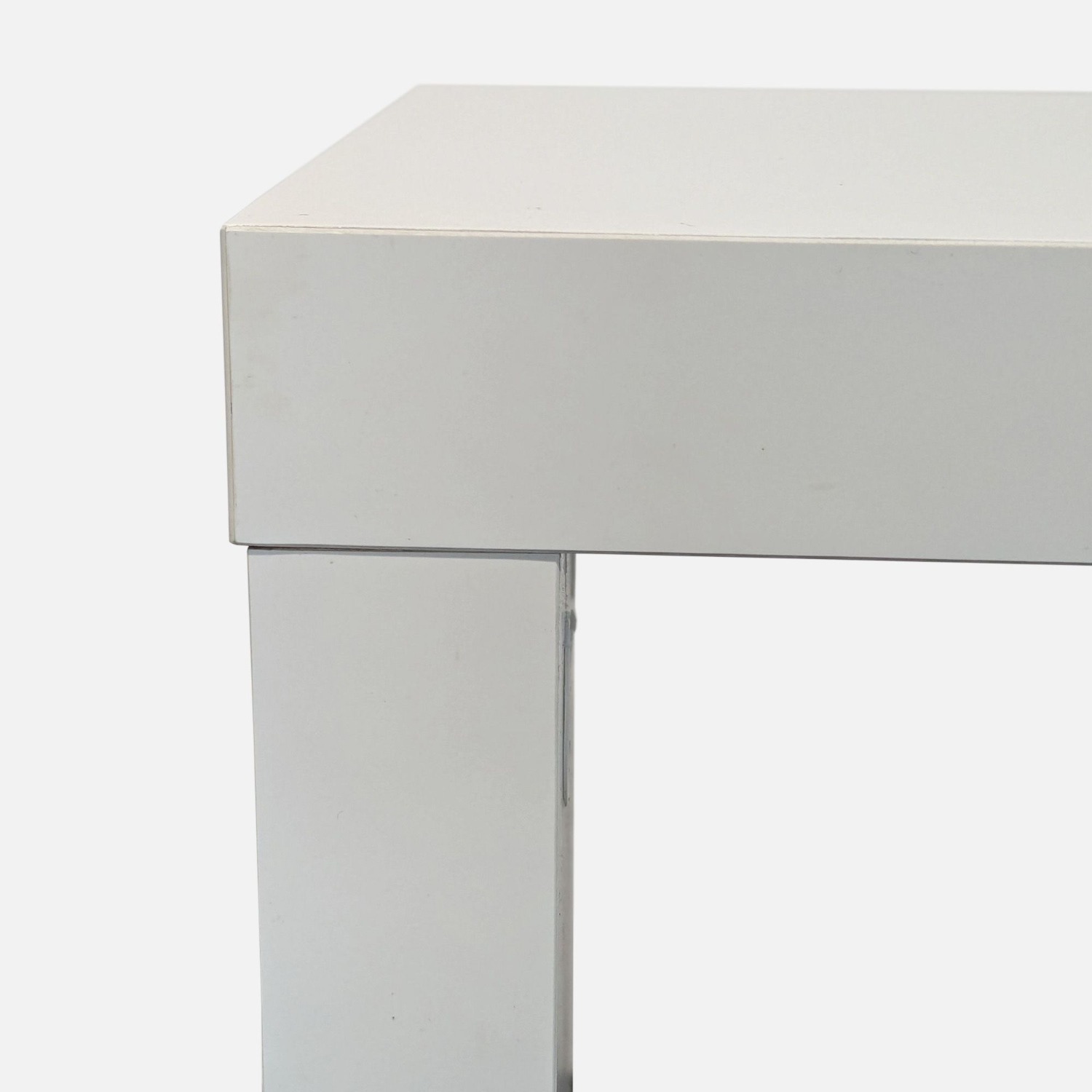 Wood Console Table in White Finish	 - image-6