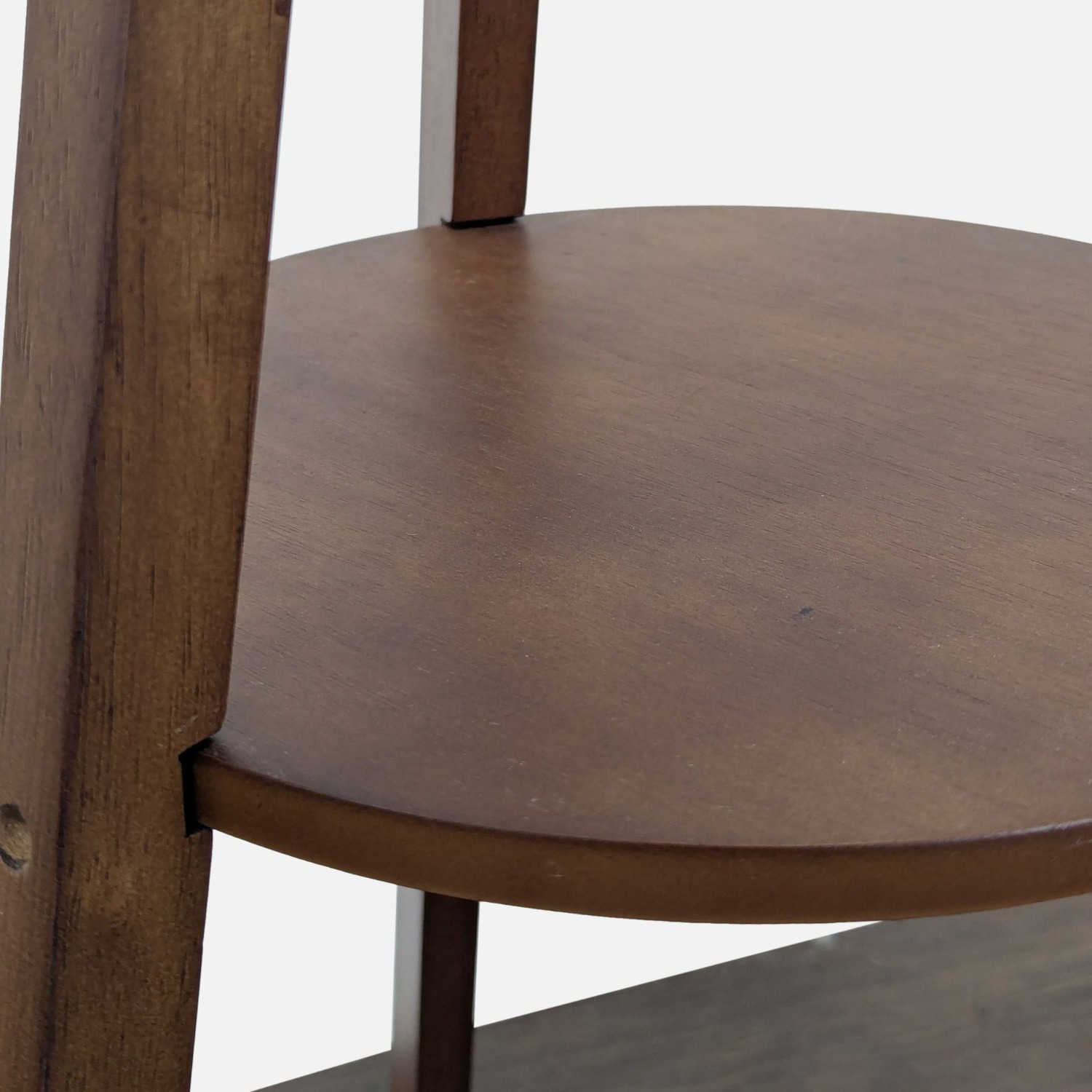 Modern Tripod Floor Lamp with Shelf and Fabric - image-5