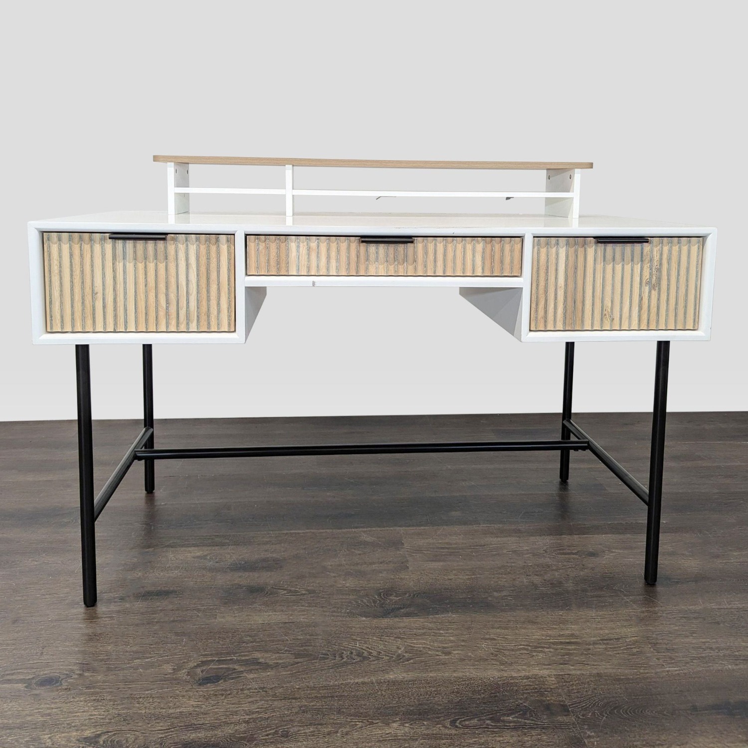 West Elm Quinn Modern Desk with Three Drawers  - image-11
