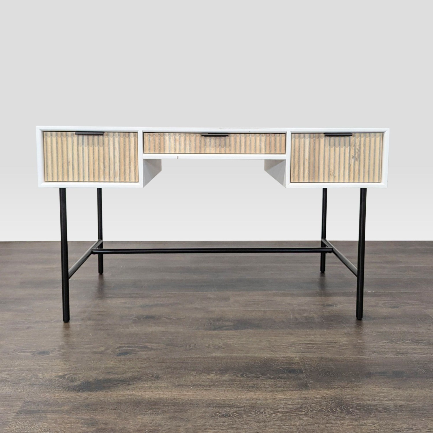 West Elm Quinn Modern Desk with Three Drawers  - image-10