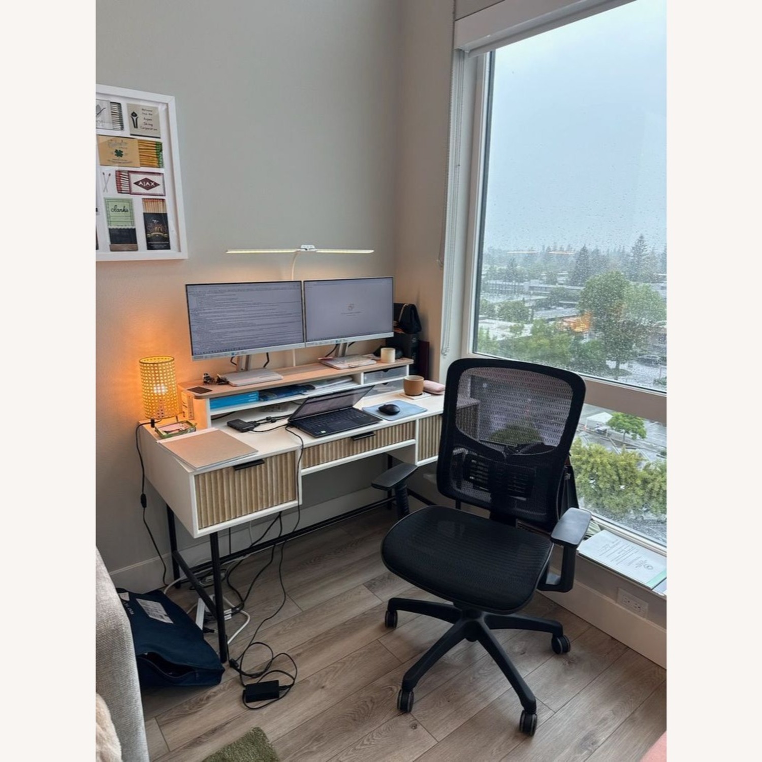 West Elm Quinn Modern Desk with Three Drawers  - image-1