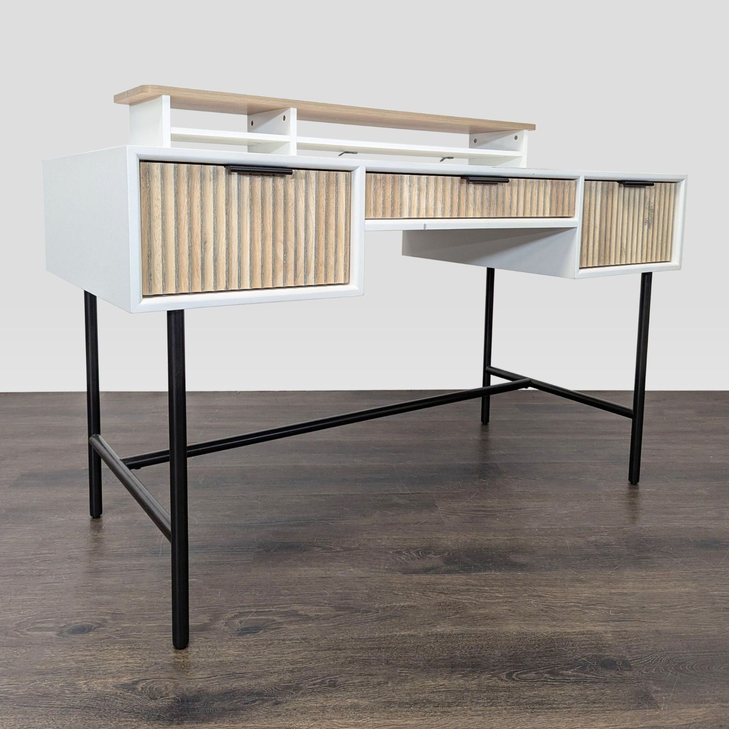 West Elm Quinn Modern Desk with Three Drawers  - image-6