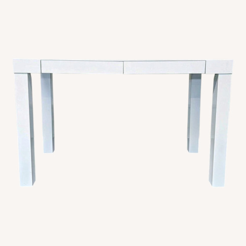 Used West Elm White Modern Desk with Sleek Minimalist for sale on AptDeco
