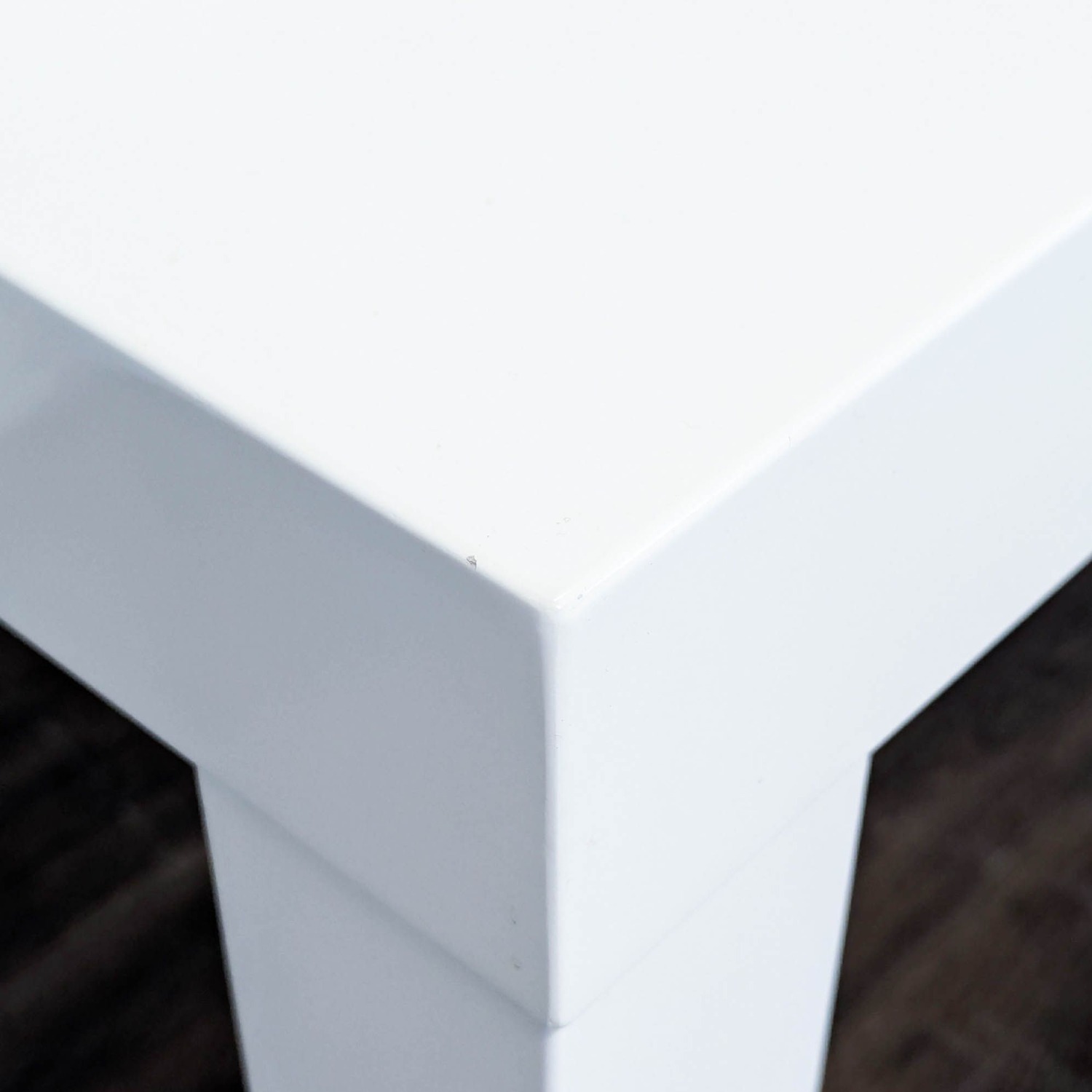 West Elm White Modern Desk with Sleek Minimalist - image-4