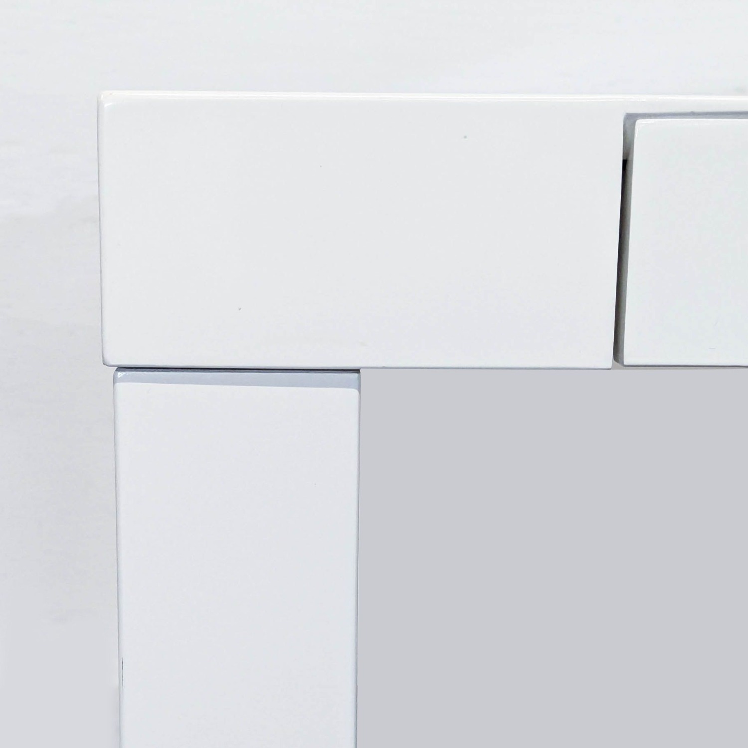West Elm White Modern Desk with Sleek Minimalist - image-6