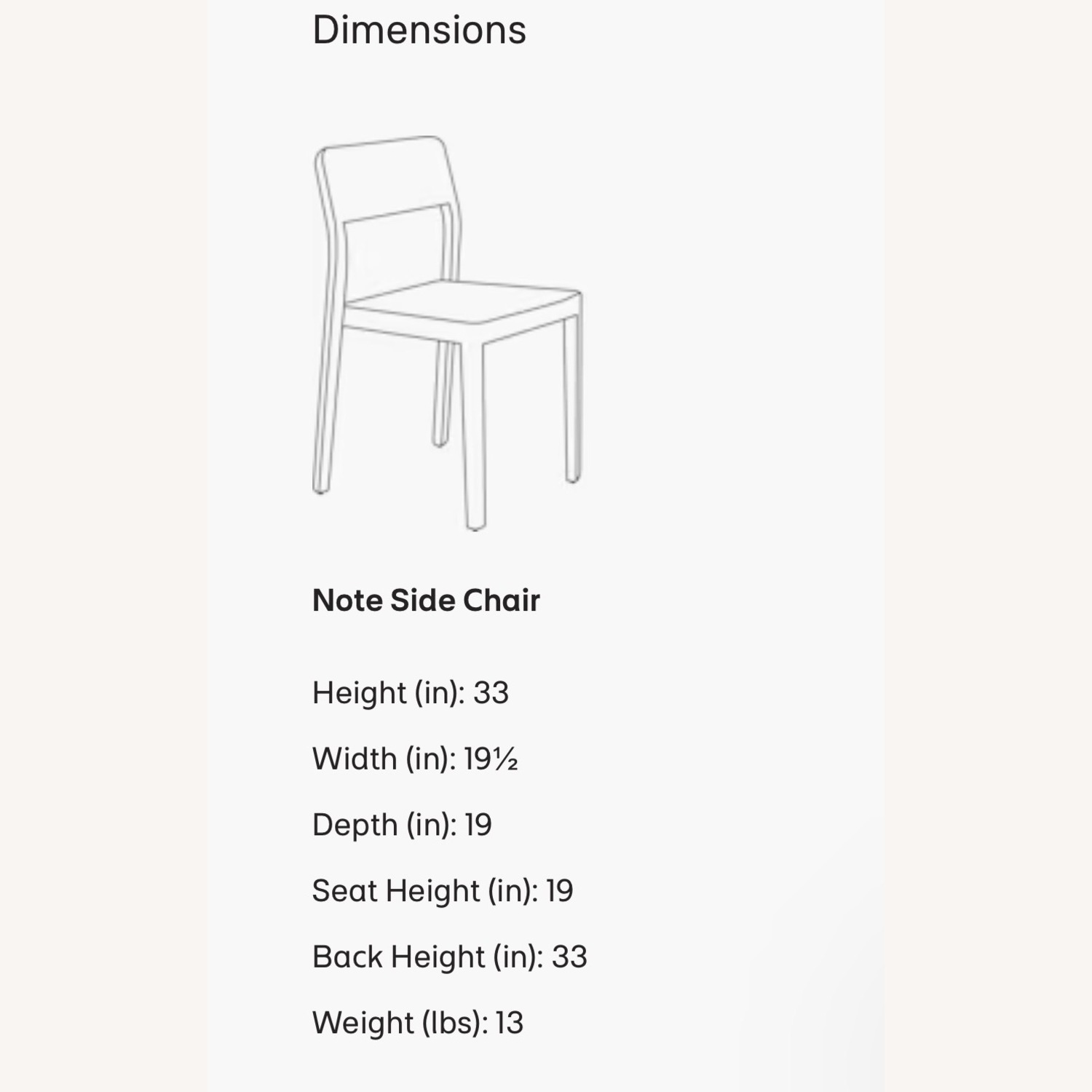 Design Within Reach Note Side Chair - image-4