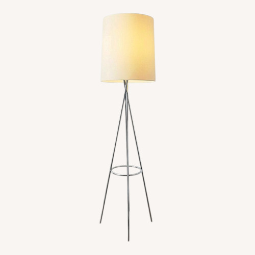 Used Modern Tripod Floor Lamp with White Shade  for sale on AptDeco