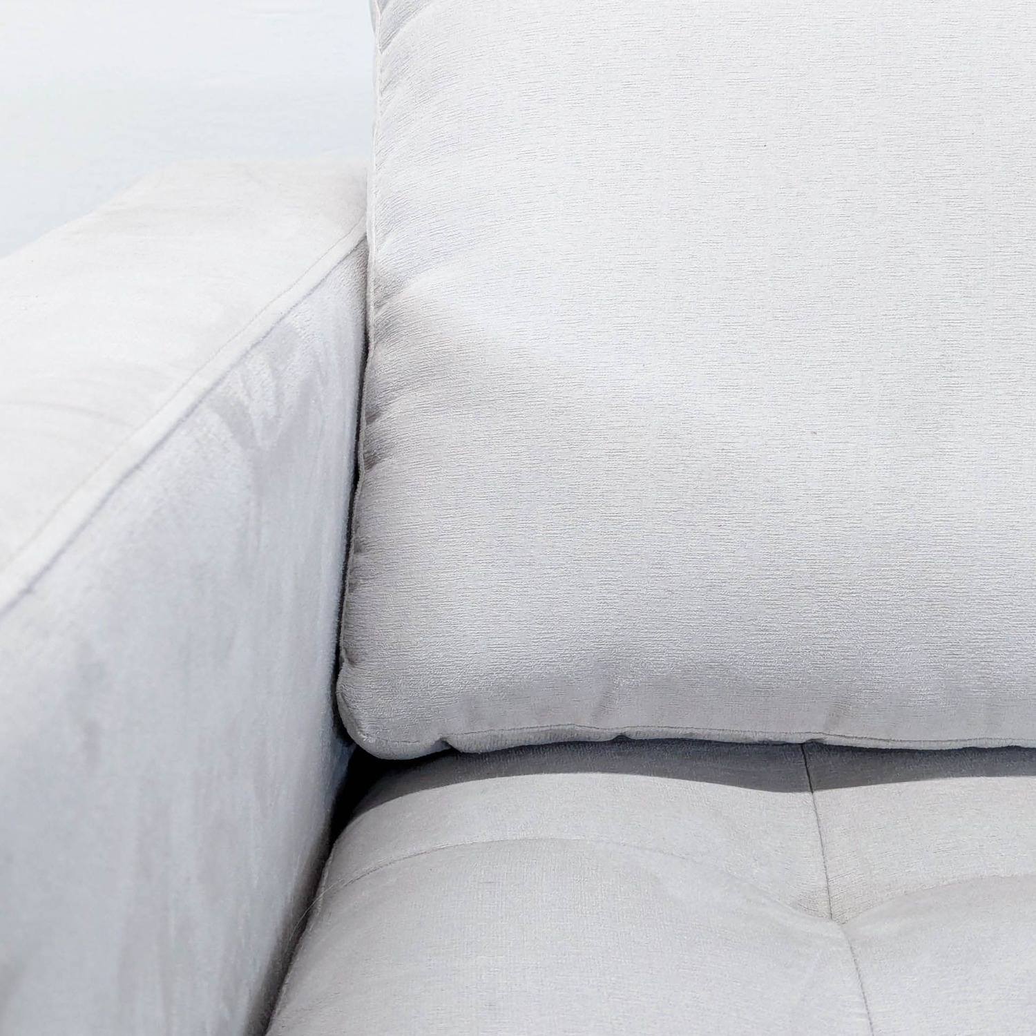 Modern White Lounge Chair with Metal Legs	 - image-11