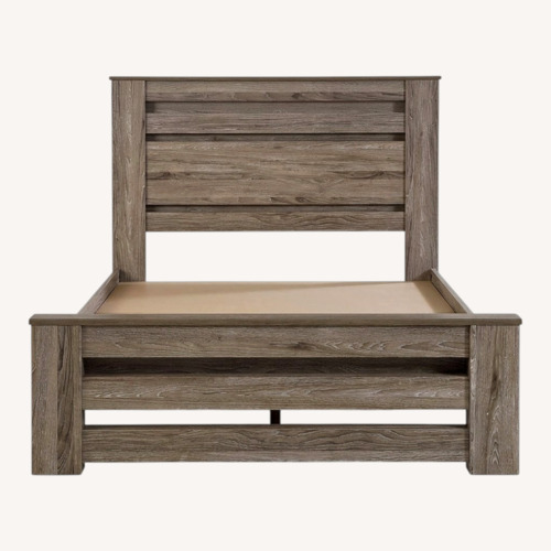 Used Ashley Furniture Light Gray Queen Bed for sale on AptDeco