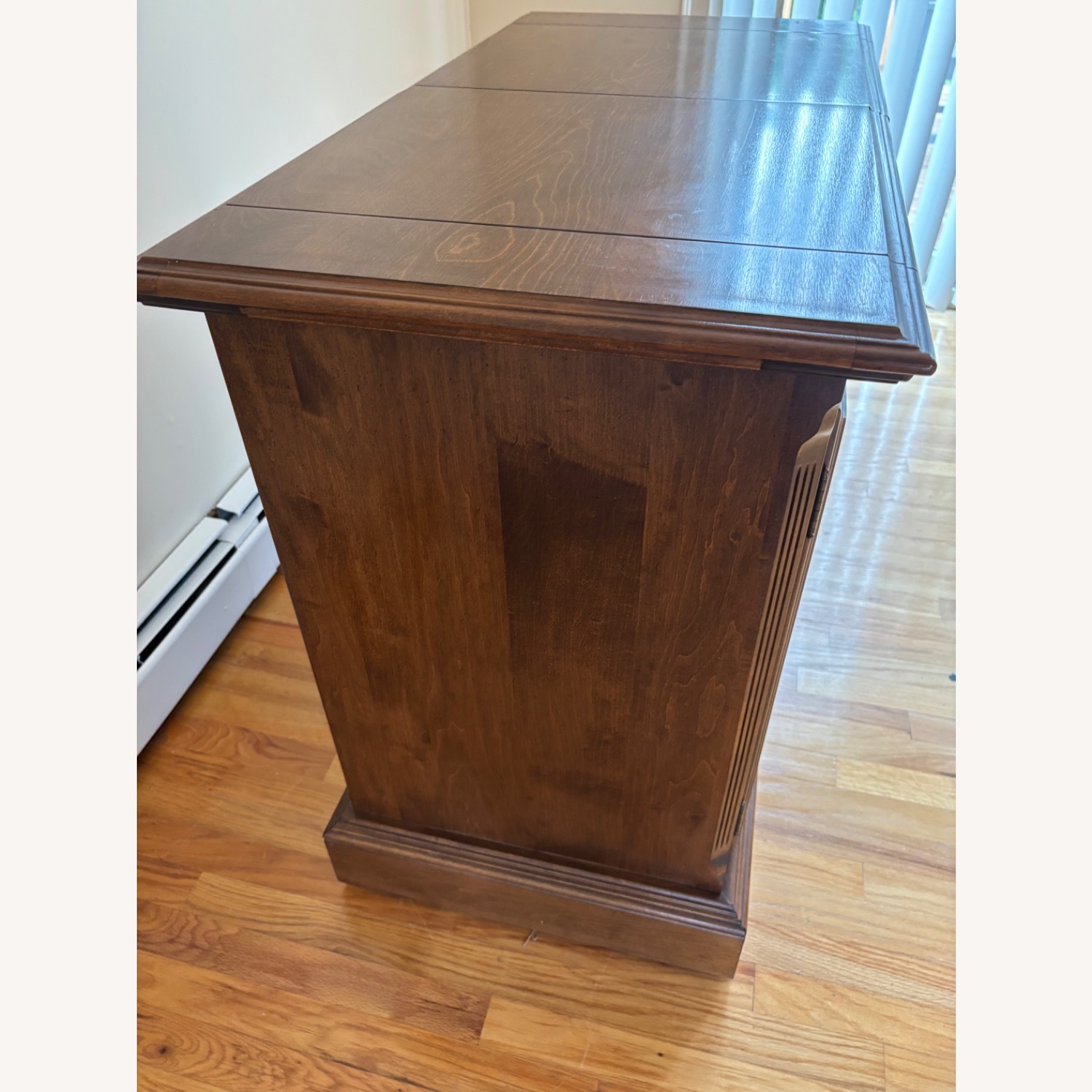 Ethan Allen Dark Brown Wood Sideboard - image-8