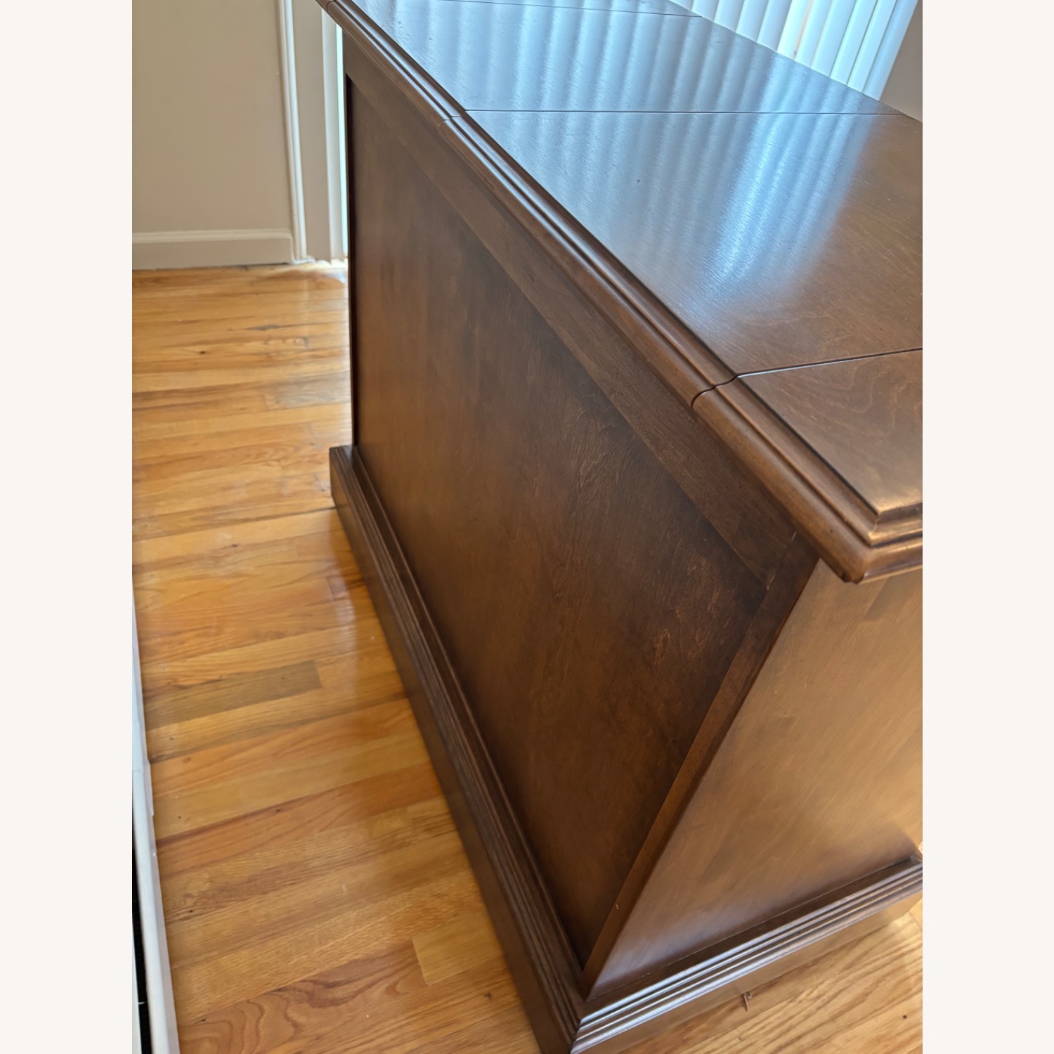 Ethan Allen Dark Brown Wood Sideboard - image-9