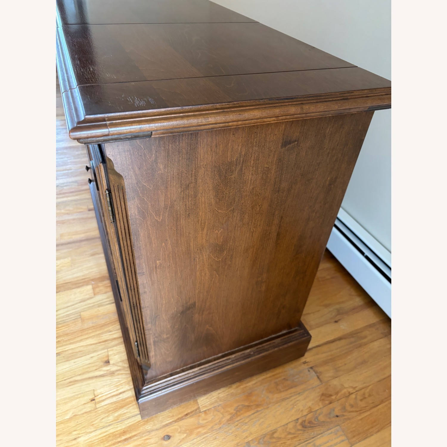 Ethan Allen Dark Brown Wood Sideboard - image-7