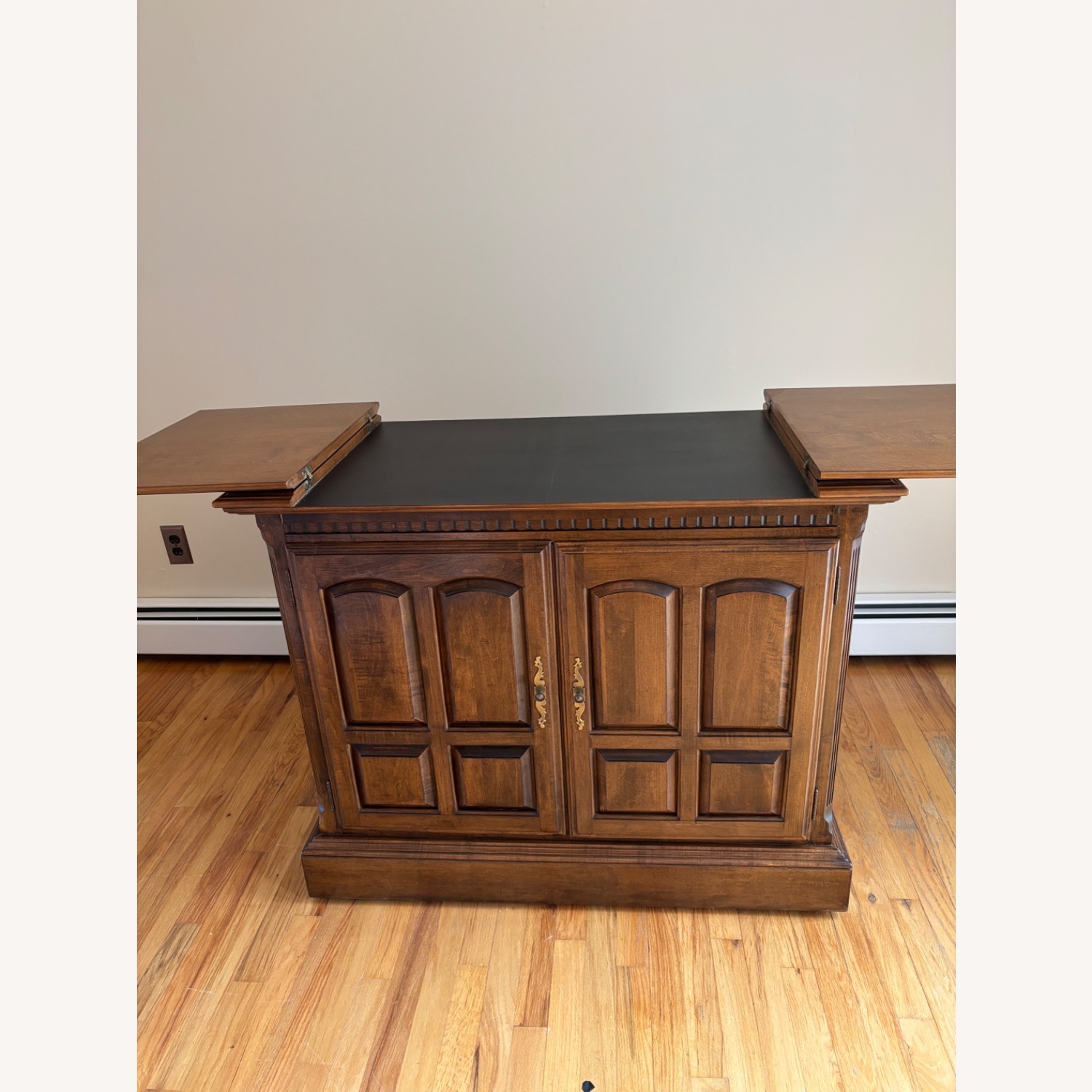 Ethan Allen Dark Brown Wood Sideboard - image-2