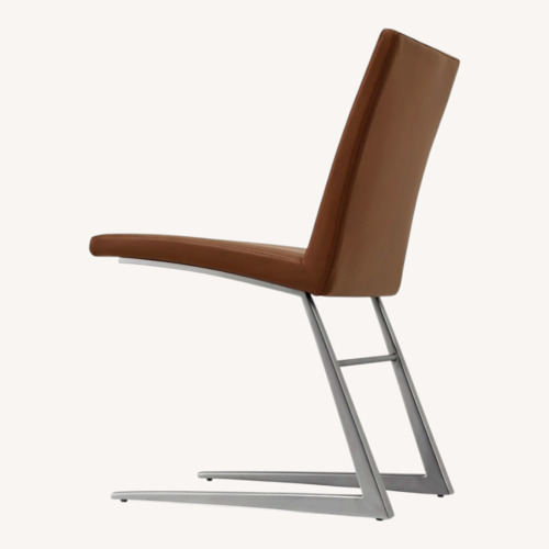 Used BoConcept Mariposa Light Brown Leather Dining Chairs for sale on AptDeco