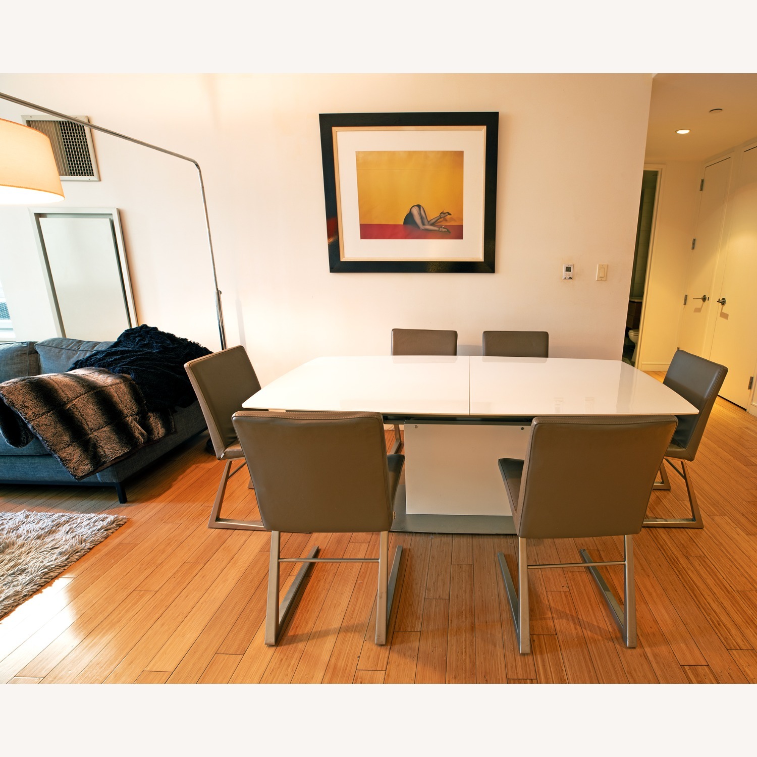 BoConcept Mariposa Light Brown Leather Dining Chairs - image-2