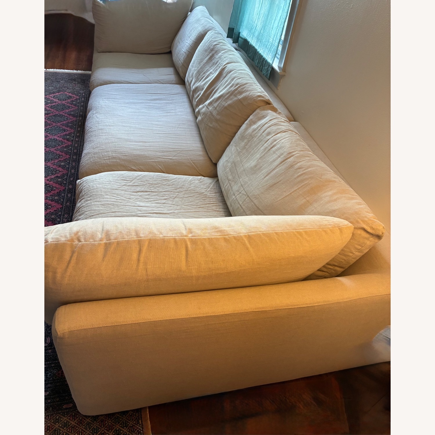 Anthropologie La Jolla Natural Linen 3+ Piece Sectional - image-2
