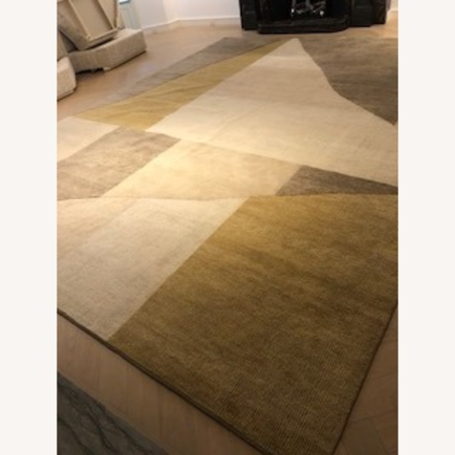 Hand Knotted Custom Made Wool Area Rug 14' x 18' - image-2