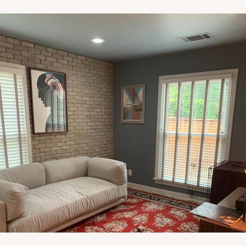 Used Blu Dot Sunday Light Gray Fabric 2 Seater Sofa for sale on AptDeco