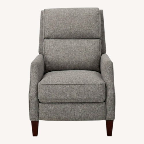 Used Raymour & Flanigan Tromley Light Gray Fabric Recliner for sale on AptDeco