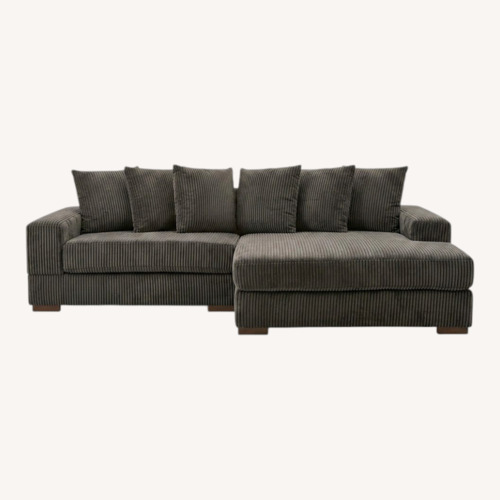 Used Home by Sean & Catherine Lowe Luxe 108" Corduroy Sectional for sale on AptDeco