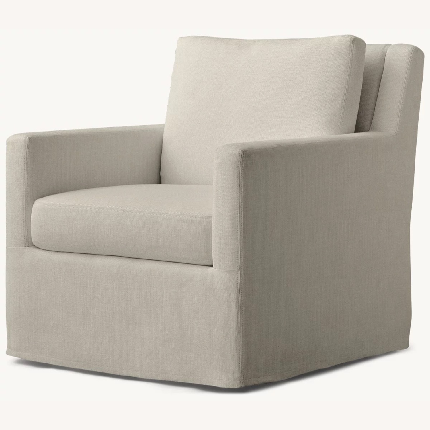 Restoration Hardware Swivel Gliding Chair/Ottoman - image-2