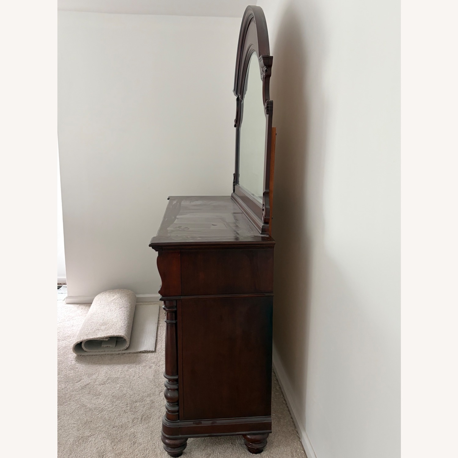 Vintage/Antique Finds Dark Brown Wood Dresser - image-3