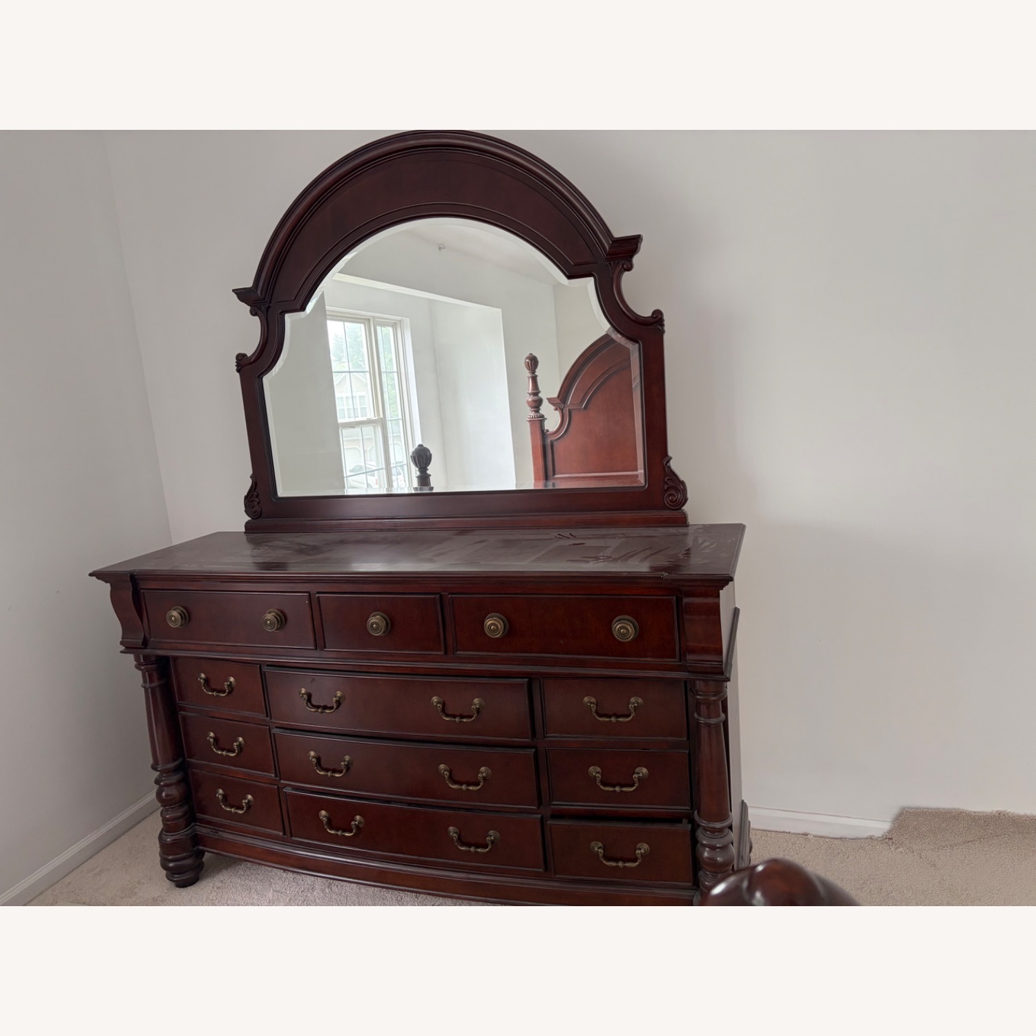 Vintage/Antique Finds Dark Brown Wood Dresser - image-5